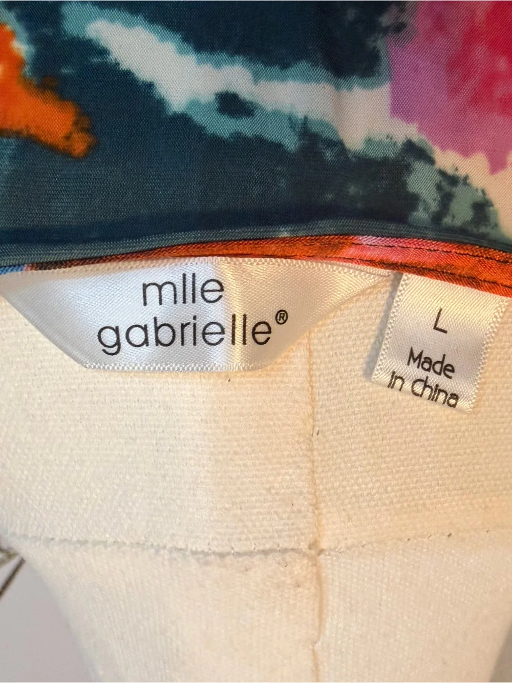 Mlle Gabrielle Multicolor Floral Cowl Neck Maxi Dress — Pink, Orange, Blue